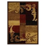Home Dynamix HD1258 Catalina Area Rug - Brown-Red Size - 5.3 x 7.2 ft.