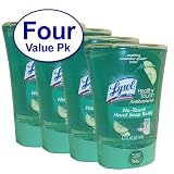 Lysol No-Touch Hand Soap Refill, 8.5 Fl Oz Soothing Cucumber Splash Scent, 4 Count
