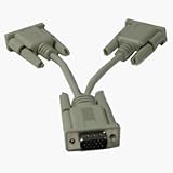 VGA Monitor "Y" Splitter HD15M To (2) HD15F