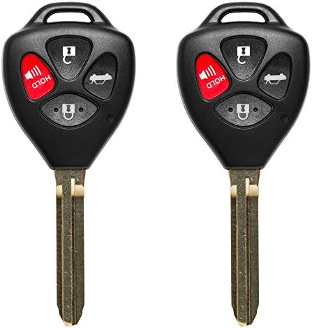 2 DOOKANE 4 BUTTON REPLACEMENT REMOTE KEY SHELL UNCUT KEY BLANK FOR TOYOTA SCION