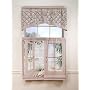 Island Retreat Trompe l'oeil Window Art 24 inch long Tier Curtains