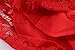 Mud Kingdom Toddler Girls Lace Dress Sleeveless Floral Elegant Solid Color Casual A-line Crew Neck Red 2T