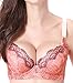 SIIkWorld Women'S Deep-V Push Up Plunge Underwire Brassiere Lace-Trim Bra