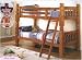 Imports Direct CM2528HP Twin Bunk Bed Country Bunkbeds Honey Pine New 4.5" Post