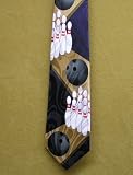 Navy Bowling Lane Jacquard Necktie