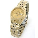 Seiko 5 Ladies Gold Tone Automatic Self-winding Watch Model SYMA38K1 by Seiko