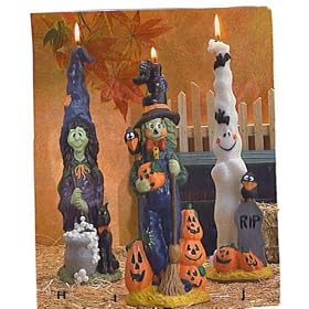 THREE HALLOWEEN CANDELS