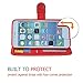 For iPhone 6s Case,IC ICLOVER PU Leather [Wallet Case] [Card Holders] with Bling Magnet Clasp & Kickstand & Chain Shoulder Strap For iPhone 6/6s 4.7 inch,Red
