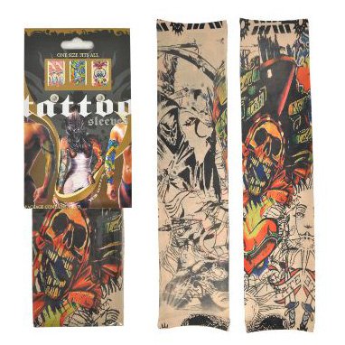 Nylon Skull Tattoo Sleeves   TWO sleeves in one package! One Size Fits ALL!