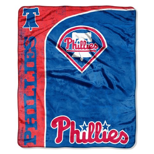 MLB Philadelphia Phillies 50-Inch-by-60-Inch Micro Plush Raschel Throw 
