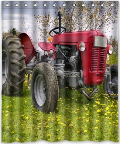 HOT design old farm tractor antique Shower Curtain 60"(w) x 72"(h) Generic Shower Curtain Liners