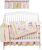 Lambs & Ivy 6 Piece Baby Crib Bedding Set in Swan Lake
