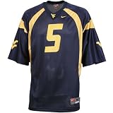 Nike West Virginia Mountaineers #5 Navy Blue Youth Replica Football Jersey