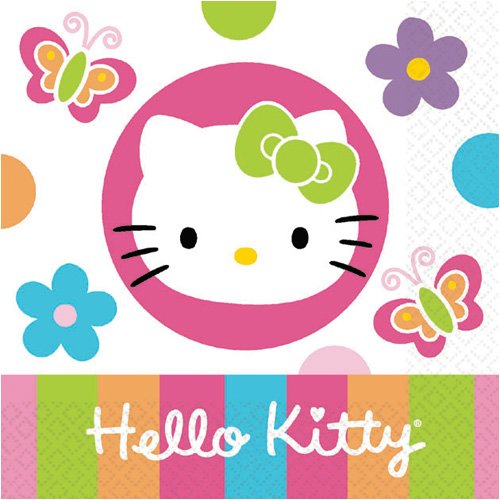 hello kitty bow background. Feature the Hello Kitty logo against a white background with butterflies and 