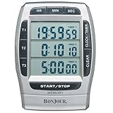 BonJour Multi Kitchen Timer with Clock