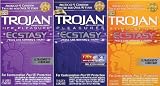 Trojan Her Pleasure Ecstasy, Fire and Ice Ecstasy, Ultra Ribbed Ecstasy Condoms Variety Pack - Bulgeinbulk's Collection of Most Popular Trojan Condoms