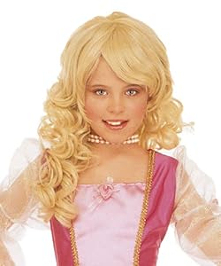 Perruque blonde princesse fille