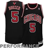 NBA adidas Carlos Boozer Chicago Bulls Youth Revolution 30 Swingman Performance Jersey - Black (Medium)