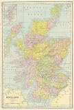 Cram 1890 Antique Map of Scotland