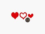 3 Way Heart Tanning Stickers 1000 CT Roll