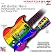 Rainbow Stripes Skin by WraptorSkinz TM fits All Sony PS2 Guitar Hero SG Guitar Controllers (GUITAR NOT INCLUDED)