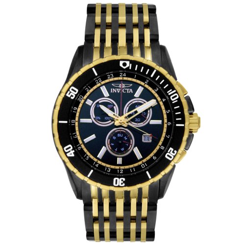 Invicta Men's 6290 Ocean Quest Collection Gray Stainless Steel with 18k Gold-Plated Trim Watch