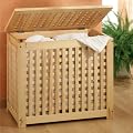 W�schekorb mit Leinensack