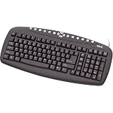USB/PS2 120-KEY Inet Multimedia Keyboard with Programmable Keys