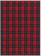 Durable Flat Weave 100% Cotton Red Plaid Dishtowel 18" X 28" Set / 6