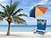 Set of Rio High Back Beach Chair (5 position LayFlat) Model #125 & 4 inch clamp-on chair umbrella