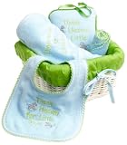 Trend Lab Thank Heaven Boys Small Gift Basket Set in Blue