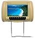 Rockville RDP93-BG 9 Beige/Tan Car DVD/USB/SD Headrest Monitors+Video Games