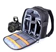 Practical Black And Grey Backpack For Canon EOS 550D, EOS 650D, EOS 600D, EOS 7D & 600D, Water Resistant By DURAGADGET