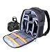 Practical Black And Grey Backpack For Canon EOS 550D, EOS 6000, Water Resistant By DURAGADGET