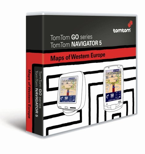 TomTom Maps of Western Europe on 6 CDs for TomTom GPS Navigators (1D90.012)