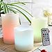 Candle Choice Vanilla Scented Real Wax Color Changing LED Flameless Candles with Remote & Timer, Set of 3