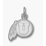Buy Utah Utes Drum and Feather 3 8 Charm - Sterling Silver Jewelry by Logo Art