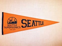 Seattle Super Sonics - NBA Basketball Hardwood Traditions (Pennants)