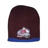 Adult NHL Colorado Avalanche Warm Ski & Skate Beanie / Winter Hat - One Size Fits All - Garnet