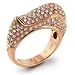 14K Rose Gold Diamond Wave-Top Ring