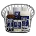 1600 for Men Exclusive Men's Toiletries with the Presidential Seal of the United States: Power Shower Gift Basket Set - Exfoliating Scrub, All Over Body Wash, Body Powder & Glycerin Soap Set
