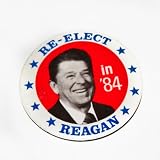 Vintage Collectible Button : Ronald Reagan 1984