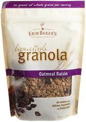 Erin Baker's Homestyle Granola, Oatmeal Raisin, 12-Ounce Bags (Pack of 6)