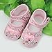 Cute Baby Girl Newborn Toddler Infant Prewalker Cotton Bowknot Crib Shoes (0-9 Month Pink)
