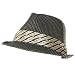 New Woven Braid Necktie Band Fedora Trilby Hat Medium Large Black