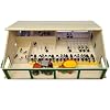 Kids Globe 610495 - Establo de vacas de madera en miniatura escala 1:32, 75 x 60 x 27 cm, compatible con modelos Siku) [importado de Alemania]
