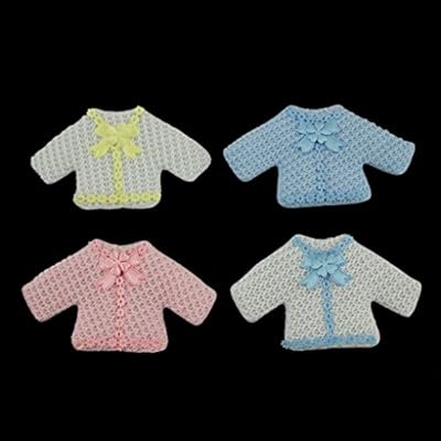 Mememall Fashion Knitted Padded baby Shower Party Favor Pink Girl Blue Boy Party Game Decorations