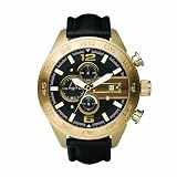 Fossil Mens Watch CH2652 with Black Dial and Black Leather Strap