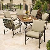 Woodard 690401/690472 Belden Cushion 6 Seat Dining Set