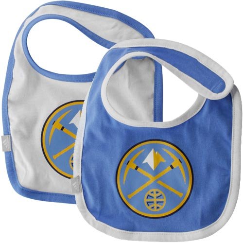 adidas Denver Nuggets Light Blue-White 2-Piece Bib Set